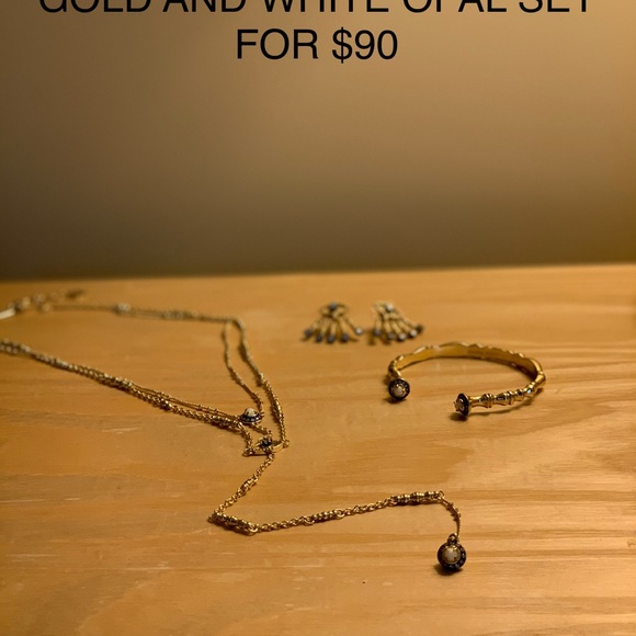 Jewelry - Kendra Scott Gold, pave, and opal set Jewelry - Kendra Scott Gold, pave, and opal set